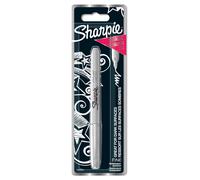 SHARPIE rotuladores metálicos permanentes, punta fina, tinta plateada, paquete d