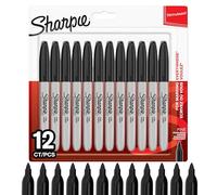 Sharpie Rotulador permanente punta fina - negro - paquete de 12 - para niños