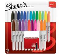 Sharpie Rotuladores permanentes punta fina – colores surtidos fantasía – paquete 24 – ideal escolar