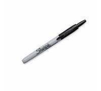 Sharpie – Rotuladores permanentes retráctiles – Punta fina – Negro – Paquete de 12