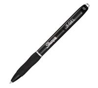 Sharpie S-Gel Bolígrafo Punta Media 0.7 mm Negro Set de 12 (Set de 12)