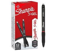 Sharpie S-Gel | Bolígrafos de gel | Punta mediana (0,7 mm) | Tinta roja | 12 unidades