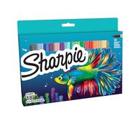 Sharpie rotuladores permanentes Edición especial Fish Punta fina 18 piezas