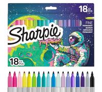 Sharpie Set de Rotuladores Permanentes para Colorear | Edición Limitada de Rotuladores para Colorear | Punta Fina | Colores Surtidos | 18 Unidades
