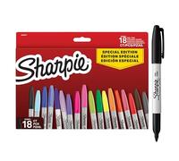 Sharpie Set de rotuladores permanentes | surtidos de edición limitada | Punta fina | 18 rotuladores | Set de vuelta al cole