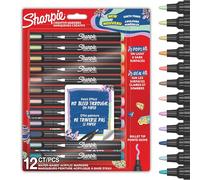 Sharpie Rotuladores acrílicos Creative Marker – punta redonda, base agua – multicolor, 12 unidades