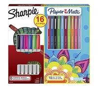 Sharpie y Paper Mater Flair kit de rotuladores permanentes y rotuladores de punta de fieltro, colores surtidos, juego de 16
