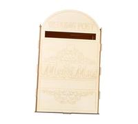 Sharplace Buzón para Tarjetas de Boda, Buzón Decorativo de Madera DIY para Bodas, Buzón de de Boda Sin Pintar, sobre para Tarjetas de Regalo para Fiesta, Estilo B