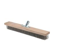 Sharplace Cepillo de Alambre con Mango de Cepillo para, Cepillo de Limpieza de Alambre para Piscina, Garaje, Patio, Parrilla, Limpieza de Superficies M, 50 cm con adaptador