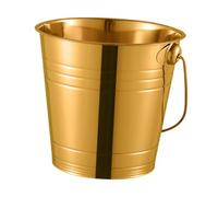 Sharplace Cubitera de Acero Inoxidable, Cubo para Aperitivos, Cubo para Ensaladas Resistente, Cubo de Metal para Hielo, Cubo para Cerveza para Fiestas, Reunione, tal como se describe, 3000ML