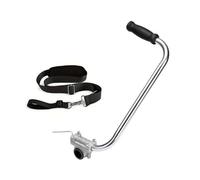 Sharplace Mango para de Césped Metálico Curvo con Agarre Antideslizante Absorción de Impactos y Accesorio Universal Fabricado en Aluminio y Nylon Adecuado para