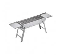 Sharplace Parrilla de Barbacoa al Aire Libre Parrilla Asador Brasero Plegable con Diseño Abatible para Transporte Sencillo y Montaje Rápido Adecuada para Jardín Camping Picnic Playa Fiestas, 50cm