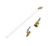 Sharplace Válvula de Limpieza de Vehículos Set de Varilla de Lavado de Ventilador Lanza de Riego y Adaptador Rápido Acero Inoxidable y Cobre Dirige Agua a, 1 Metro, Perforado Para Agua Y Aire