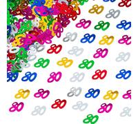 Shatchi CONFETTI-80TH-MULTI-1PK-14033 - Confeti de 80 cumpleaños (unisex, 14 g) , color/modelo surtido