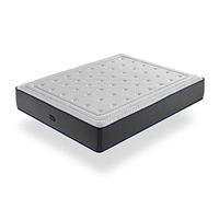 SHAULA Colchón de muelles ensacados OLYMPO 105x200 cm Altura 30 cm, muelles Independientes con Extra de visco, Memory Foam, Independiente, Adaptable, Certificado oekotex