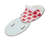 SHD Almohadillas Detector de Humo Adhesivas 3M, con Soporte Magnético para Alarma de Incendios, de Fácil Fijación, Ø 70mm, Montaje Rápido, Seguro y Resistente, Sin Taladrar Ni Atornillar