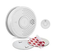 SHD OneConcept Detectores de Humo para Casa, 2X Alarmas de Incendio de Respuesta Rápida para Oficinas y Cocina, Detector Humo, Sensor Óptico con Función de Prueba, Mini Alarma Soporte Magnético