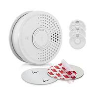 SHD OneConcept Detectores de Humo para Casa, 4X Alarmas de Incendio de Respuesta Rápida para Oficinas y Cocina, Detector Humo, Sensor Óptico con Función de Prueba, Mini Alarma Soporte Magnético