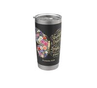 She Is Clothed With Strength & Dignity Bible Proverbs 31:25 Vaso térmico de acero inoxidable de doble pared