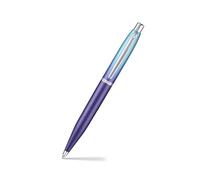 Sheaffer Expressions VFM 9430 - Bolígrafo, color azul y morado perlado degradado con bordes cromados