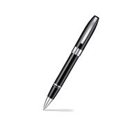 Sheaffer Bolígrafo de punta rodante Legacy Heritage – lacado negro borde de placa de paladio y bolsa
