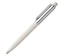 Sheaffer Sentinel White Ballpoint Pen with Chrome Trim
