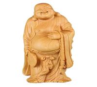 SHEDIE Adornos de Feng Shui Figura Buda Sonriente Estatua Adorno boj