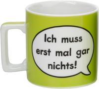 Sheepworld 42261 Wortheld - Taza con texto en alemán, diseño de ovejas, color verde