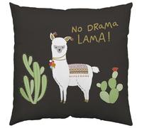 Sheepworld H:PPY Life 45551 - Cojín Decorativo de algodón, 40 x 40 cm, diseño de Llama