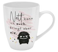 Sheepworld H:PPY life 74186 - Taza con mensaje en alemán New Bone China, 35 on baderole de regalo, regalo divertido, cumpleaños