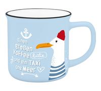 Sheepworld H:PPY life 74524 - Taza con diseño de mar, taza de porcelana, 55 on cinta de regalo, regalo para novio