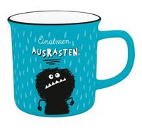 Sheepworld H:PPY life 74526 - Taza XL con diseño «Ausrasten» de porcelana, 55 on cinta de regalo, regalo para novio o novia
