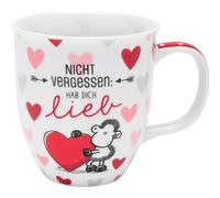 Sheepworld Taza con texto en alemán Hab dich lieb | Taza de café de porcelana, 40 cl | Regalo para parejas, amor, San Valentín | 48514