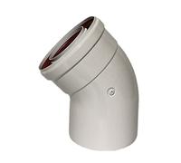 SheerFaring Tubo de Extensión de Chimenea, Codo de Chimenea, Accesorios de Tubería, Tubo de Ventilación, Estufa de Gas, Tubo de para Senderismo, Picnic, Ho, 45