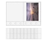 Sheet Protectors - A7 6-Ring Clear Binder Refills 10pcs | Transparent Document Covers For Office Teachers Students Project Managers Artists Storage Organization Use