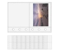 Sheet Protectors - Recambios transparentes para encuadernación A7 de 6 anillas, 10 unidades, fundas transparentes para documentos, bolsillos seguros para archivar sin ácidos, antideslumbrante, ideal