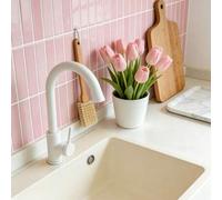 Shein 1/10/20 Piezas Adhesivos de pared de color dopamina - Salpicadero energético para cocina y baño, ¡Fácil DIY! Papel tapiz, decoración de pared, decorac