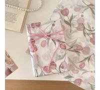 Shein 1/10/50 Hojas de Papel de Envoltura con Tulipanes Rosas - Ideal para Regalos Florales, Decoraciones de Bodas y Fiestas, Adecuado para Ramos de Flores,