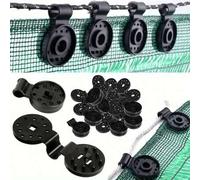 Shein 1-100 piezas Clips para red de sombra, Clips para tela de sombra de invernadero, Clips de plástico para red de sombra de valla, Clips para red antiins