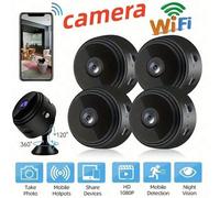 Shein 1/2/3/4 Cámara de vigilancia A9, Cámara inteligente HD 1080P, Microcámara inalámbrica - Cámara de niñera portátil con detección de movimiento, visión