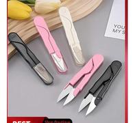 Shein 1/2/3/5 piezas Tijeras portátiles de 4.33 pulgadas | Tijeras para cortar hilo | Tijeras en forma de U para bordado y punto de cruz | Costura | Regalo