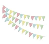 Shein 1/2/3 piezas Guirnalda de banderines de papel pastel - Guirnalda de pancarta con tema de sol multicolor - Ideal para bodas, cumpleaños, baby showers y