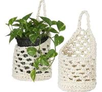 Shein 1/2/3 piezas Macetero colgante para plantas de interior, adecuado para plantas de hasta 10 cm, soporte de pared para plantas de interior, macetero col