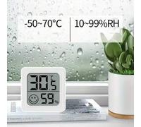 Shein 1/2/3 piezas Mini termómetro e higrómetro, medidor digital de temperatura y humedad interior - Compacto, fácil de leer, con batería, medición precisa