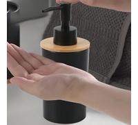 Shein 1/2/4 piezas Dispensador de jabón líquido con tapa de madera recargable para desinfectante de manos, loción - Multiusos para cocina, baño, dormitorio,