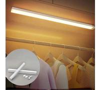 Shein 1/2/4 piezas Luces con sensor de movimiento inalámbrico, luz cálida/blanca, diseño magnético, recargable por USB, para gabinete, armario, escaleras, h