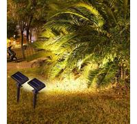 Shein 1/2/4 piezas Luces solares para senderos, 5 luces LED de luz cálida para caminos/estacas de suelo, lámparas de pared de jardín multifunción desmontabl