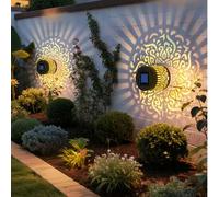 Shein 1/2/4 piezas Luz de proyección de pavo real con energía solar, Luz de pared LED, Controlador de interruptor de plástico, Batería de níquel, Adecuado p