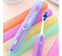 Shein 1/2/4 Portacepillo de dientes portátil para viaje, estuche para cepillo de dientes, caja de almacenamiento de cepillo de dientes a prueba de polvo y t