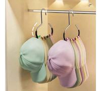 Shein 1/2/5/30 piezas Organizador de almacenamiento de gorras de colores aleatorios, estante colgante interior de armario de dormitorio, soporte multifuncio